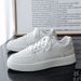 Low Cut Board Trendy Autumn New Item Internet Famous White Men's Youth Versatile Thick Soled Casual Shoes_vogvips.com