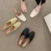 Slippers Summer Women Mules Ca Saul Square Toe Flats Shoes Fashion Comfort Slip On Slides Ladies Outdoor High Quality_vogvips.com