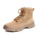 Geuie Leather Marti 2025 Summer Autum New Breathable Cavas Lace-up Short Thick-soled No-slip Hikig Boots For_vogvips.com