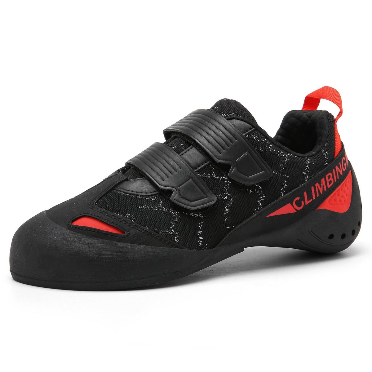 Men's Wall Climbing Shoes, Non-Slip Double-Strap Bouldering Sport Shoes Breathable Rock Climbing Shoes For Adult_vogvips.com