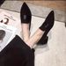 Douyin Single Hutong 2026 Spring And Autumn New Popular Suede Women's Shoes Sole Soft Upper Pointed Toe Loafers Black_vogvips.com