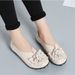 New Flower Shoes Comfortable Bean Women's Shoes Flat Shoes Women's Single Shoes_vogvips.com