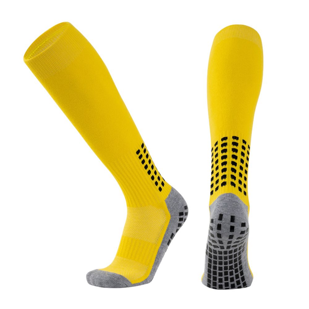 Professional Football Socks – Over-The-Knee Anti-Slip Grip Soccer Socks With Cushioned Terry Sole & Moisture-Wicking Fabric (Black/White/Navy/More)_vogvips.com
