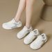 Invisible Inner Height Small White Shoes Female 2026 Spring New All-match Big Head Ugly Cute Birkenhead Female Birkenhead Bread Shoes_vogvips.com