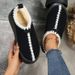 Women's Shoes Snow Boots For Women Winter New Thick Soled Round Toed Internet Celebrity Warm Cotton Shoes_vogvips.com