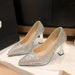 Single Pointed Toe Shoes, 2025 New Style, Shallow Mouth, Thick Versatile Waterproof Platform, Socialite Temperament,_vogvips.com