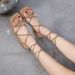 Strappy Sandals In Large Sizes, 2025 Summer Women's New Design, Niche Style, Beach Vacation Sandals, Fairy Style_vogvips.com