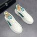 2025v High-Quality Men's Thick-Soled White Sneakers 2024 Spring New Breathable Versatile Sports Casual Shoes For Men_vogvips.com