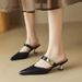 Pointed Toe Mules For Women With Thin Heels, Summer 2026 New Style, Versatile High Heel Sandals_vogvips.com