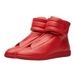 Women's Sports Shoes Low Top Fashionable Black White And Red Round Toe White Shoes_vogvips.com