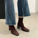 Chunky Heel Suede Korean Style Ankle For Women 202 New Autumn Winter Fleece-Lined Martin Coffee Color Slim Short Boots_vogvips.com