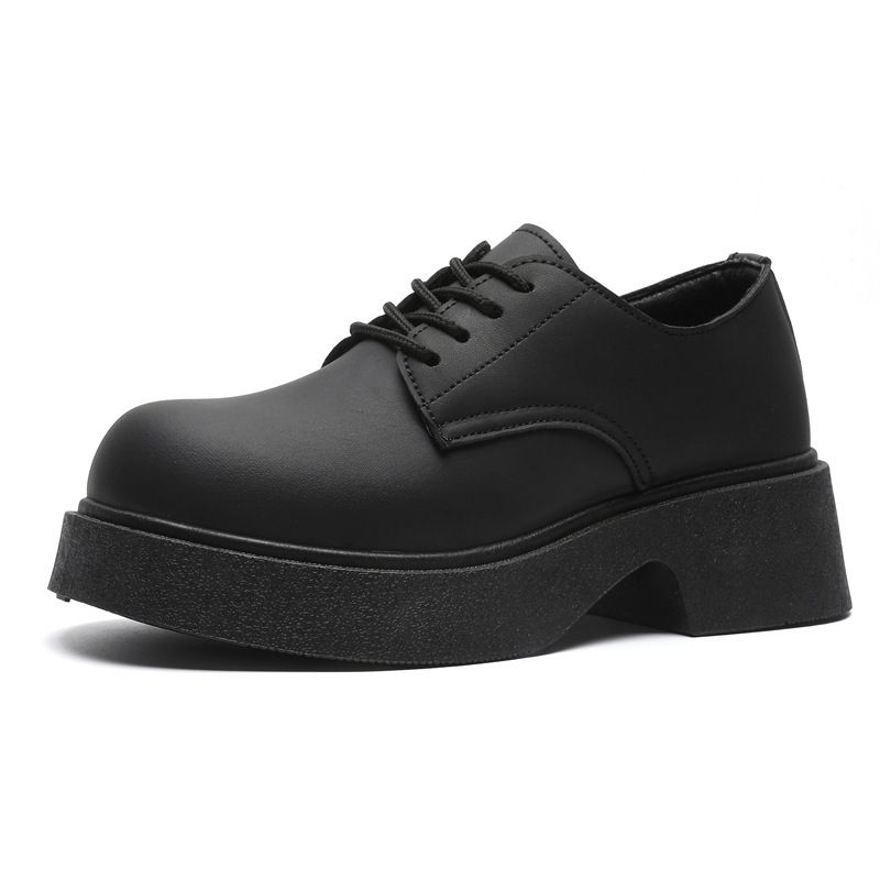 ShoeVault Leather Fashion Trend High Appearance Japanese British Style Low-top Derby Autumn Versatile Casual Men's Shoes_vogvips.com