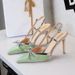 Elegant Bow Stiletto Heels For Women - Pointed Toe Open Back Dress Pumps With Comfortable Cushioning, Perfect For Parties & Evening Events_vogvips.com