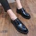 New Men's Brown Business Casual Derby Shoes British Style Lace-up Versatile Brock Men's Shoes Black Suit Banquet Dress Groom Wedding Shoes_vogvips.com