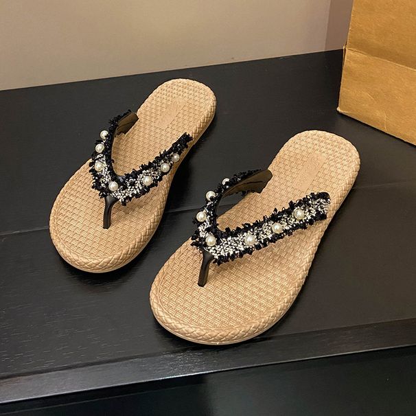 New Women's Flip-Flops Summer Non-Slip Outdoor Toe Post Clip-On Shoes Student Casual Beach Slippers_vogvips.com