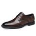 Euro Step New Men's Genuine Leather Business Formal Brogue Carved Cowhide Breathable British Wedding Shoes_vogvips.com