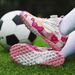 26ss Correct Logo 1 Soccer Youth Leather Surface Rotating Buckle Spike Flat Sole Kids Student Training Sports Children's Shoes_vogvips.com