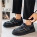 Men’s Lightweight Summer Canvas Loafers With Round Toe Mesh Lining PVC Sole Breathable Casual Slip-on Driving Shoes_vogvips.com
