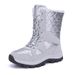 New Outdoor Snow Boots With Velvet Women's Winter Warm Sports Shoes Waterproof Long Tube Cotton Boots Mountaineering Boots_vogvips.com