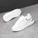 Autumn 2025 Korean Style Thick Soled White Sneakers for Men Versatile Breathable Low Top Casual Shoes Trendy Couple Footwear_vogvips.com