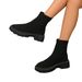 New Flying Woven Sports Short Size For Autumn And Winter, New Women's Boots In Plus Size, One Foot Kick_vogvips.com