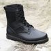 European Warm Series Genuine Leather Combat Martin High Top Outdoor Shock Absorption Wear-resistant Tactical Ultra-light Security Canvas_vogvips.com