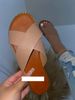Women's Shoes Large Size Women's Cross Slippers Flat Bottom Leisure Outdoor Slippers Light And Comfortable_vogvips.com