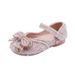 Girls' Bow Ballet Flats – Velcro Dress Shoes (Breathable & Stage Ready)_vogvips.com