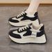Summer Women's Shoes Breathable Hollow Net Shoes Women Ins Korean Version Of All Build Platform Sports Shoes Casual Dad Shoes_vogvips.com