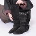Retro Wasteland Tassel Riding Boots For Women Chunky Heel Over The Knee Slimming Slouch Mid Calf Spring_vogvips.com