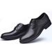 Large Size 48 Pointed Leather Low Cut Casual Black Wedding Groom Suit Shoes, Business Formal Wear_vogvips.com