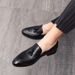 Euro Step Autumn New Casual Leather For Men, British Style Slip-On Brogue Carved Trendy Shoes, Korean Version With Internal Height_vogvips.com