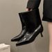 Women's Fashion High Heel Knee High Boots Pointed Toe Ankle Boots Stylish Riding Boots For Winter Spring Fall Above The Knee, Chic Fashion Boots_vogvips.com
