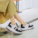 Height-increasing Leather Thick-soled White Shoes, Women's Thick-soled Non-slip Panda Shoes, Sports And Leisure 100_vogvips.com