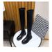 Over-the-Knee Long For Women 2024 Autumn Winter New Elastic Slimming Tall Flat Mid-Heel Thick-Soled Riding Boots_vogvips.com