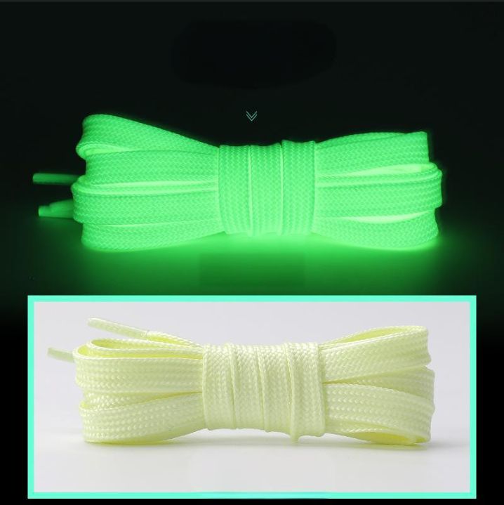 Shoe Accessories reflective 8mm polyester double layer hollow flat shoelaces suitable for sneakers, white shoes and canvas shoes_vogvips.com