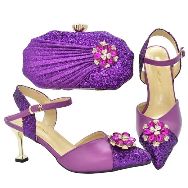 Fashion Design Stiletto Sandals With Dinner Set Rhinestone Evening Clutch Bag_vogvips.com