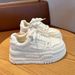 Soft Leather Thick Soled White Shoes For Women New High Value Versatile Height Increasing Sneakers Casual Sports Shoes_vogvips.com