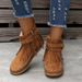 Women's Short Boots 2025 Autumn And Winter New Item Large Rivet Flat Bottom Flow_vogvips.com