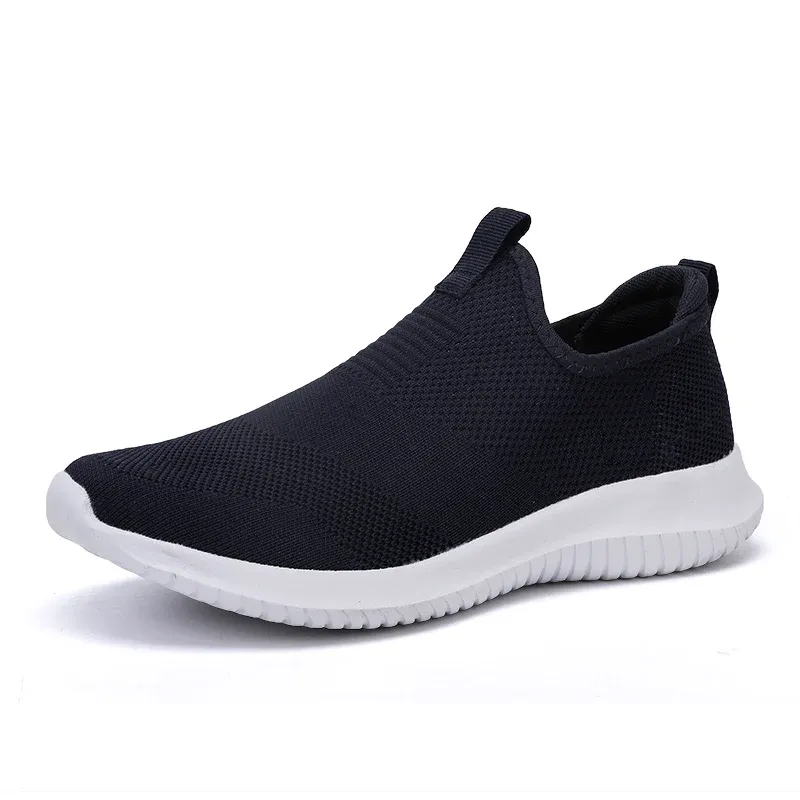 Spring Casual Air Mesh Shoes For Men Loafers Black Fashion Sneakers Mens Trainers Sapato Masculino_vogvips.com