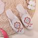 Slippers, Satin Embroidered Cloth Shoes, 2025 Spring/summer New Items, Women's Summer Cool Slippers, Toe Bag_vogvips.com