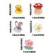 10pcs Transparent Duck, Rabbit, Mushroom, Flower Shoe Charms Decorations, Fish, Crab, Octopus, Seahorse Shape,Suitable For Clogs, Beach Sandals_vogvips.com