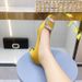 Factory Direct Sale RV Satin Chunky Heel Women's Shoes, Square Toe, Rhinestone, Versatile Low-Cut, Low-Heel, Medium-Heel_vogvips.com