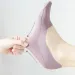 3 Pairs Women High Quality Matching Casual Summer Thin Cotton Bottom Non-slip Invisible Low Short Socks Breathable_vogvips.com