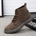 European Warm Series New Mid-top Breathable PU Sports Casual Martin Boots Lace-up Large Size_vogvips.com