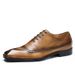 Foreign trade leather shoes men's leather British Brock carver Dress shoes_vogvips.com
