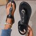 Women's Shoes Summer Small Sandals For Women Flat Large Size Sandals Simple Clip Toe Beach Sandals For Outdoor Wear_vogvips.com