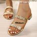 Cross-border Wholesale 2025 Summer New High-heeled Slippers European And American Style Fashion Slip-on Sandals For_vogvips.com