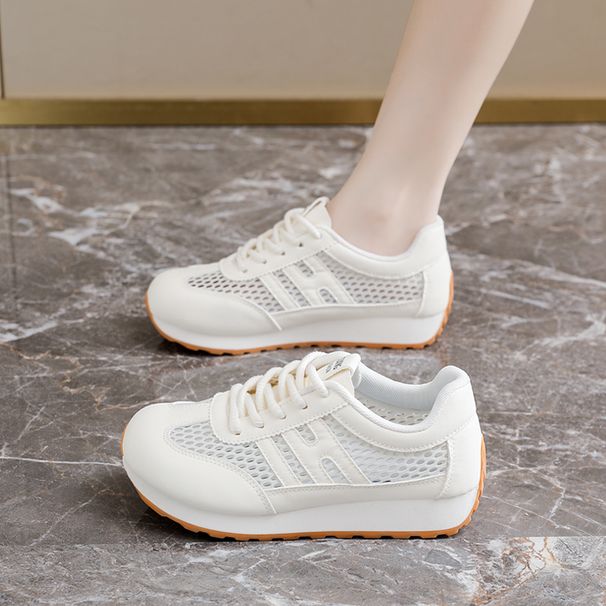 Casual Mesh Shoes Large Holes Through The Net Breathable Forrest Gump Shoes_vogvips.com