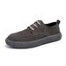 New casual shoes men's suede frosted leather lightweight breathable soft sole lace-up work shoes_vogvips.com